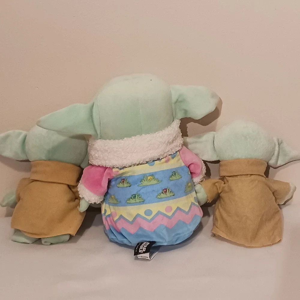 Star Wars Grogu Plush Lot Mattel Holiday‎ Sweater & Galerie The Child Baby Yoda